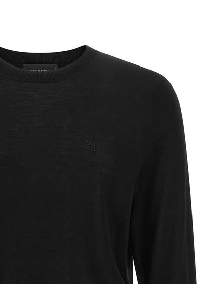 Black Wool Cardigan