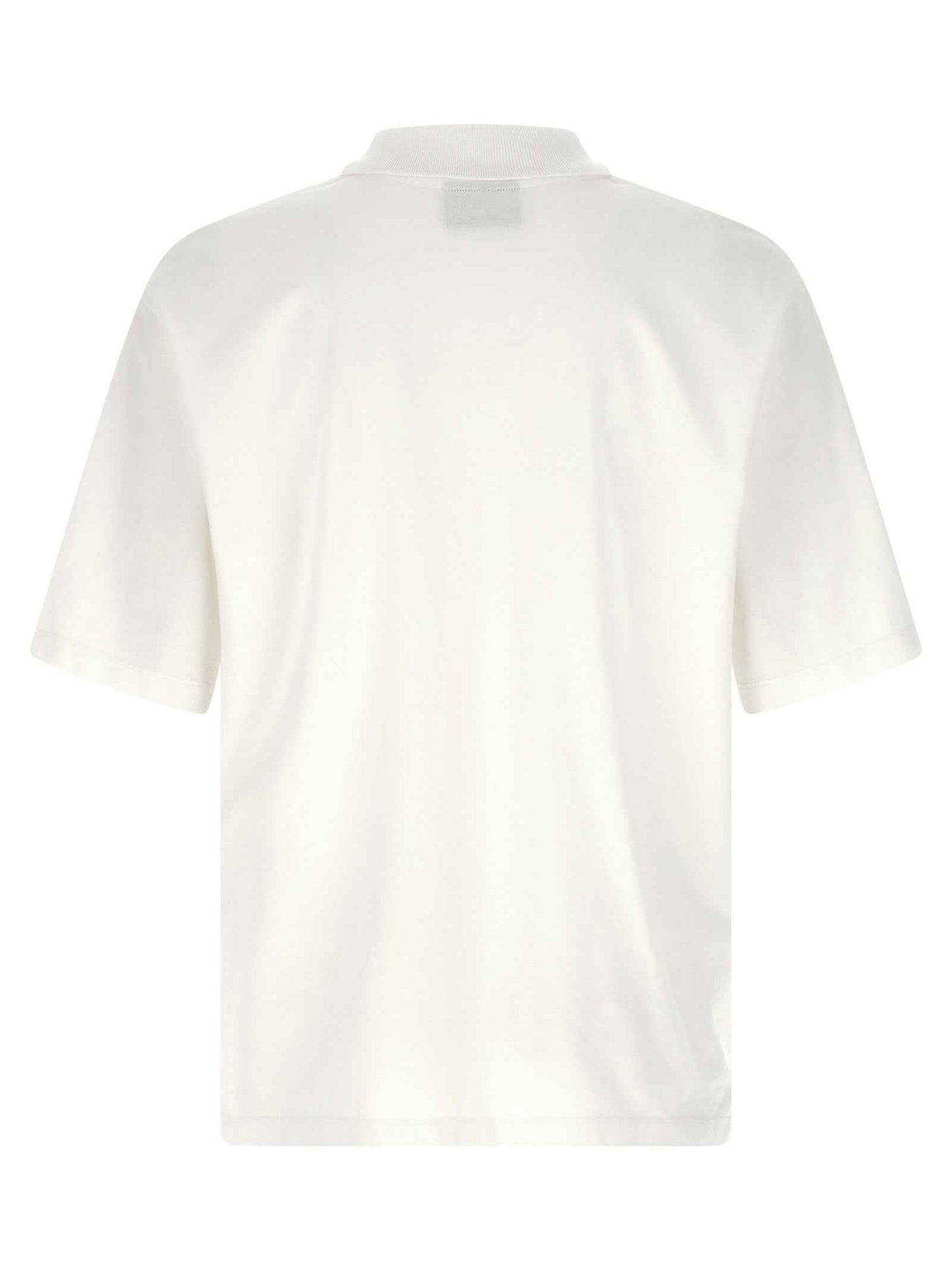 White Cotton Polo Shirt