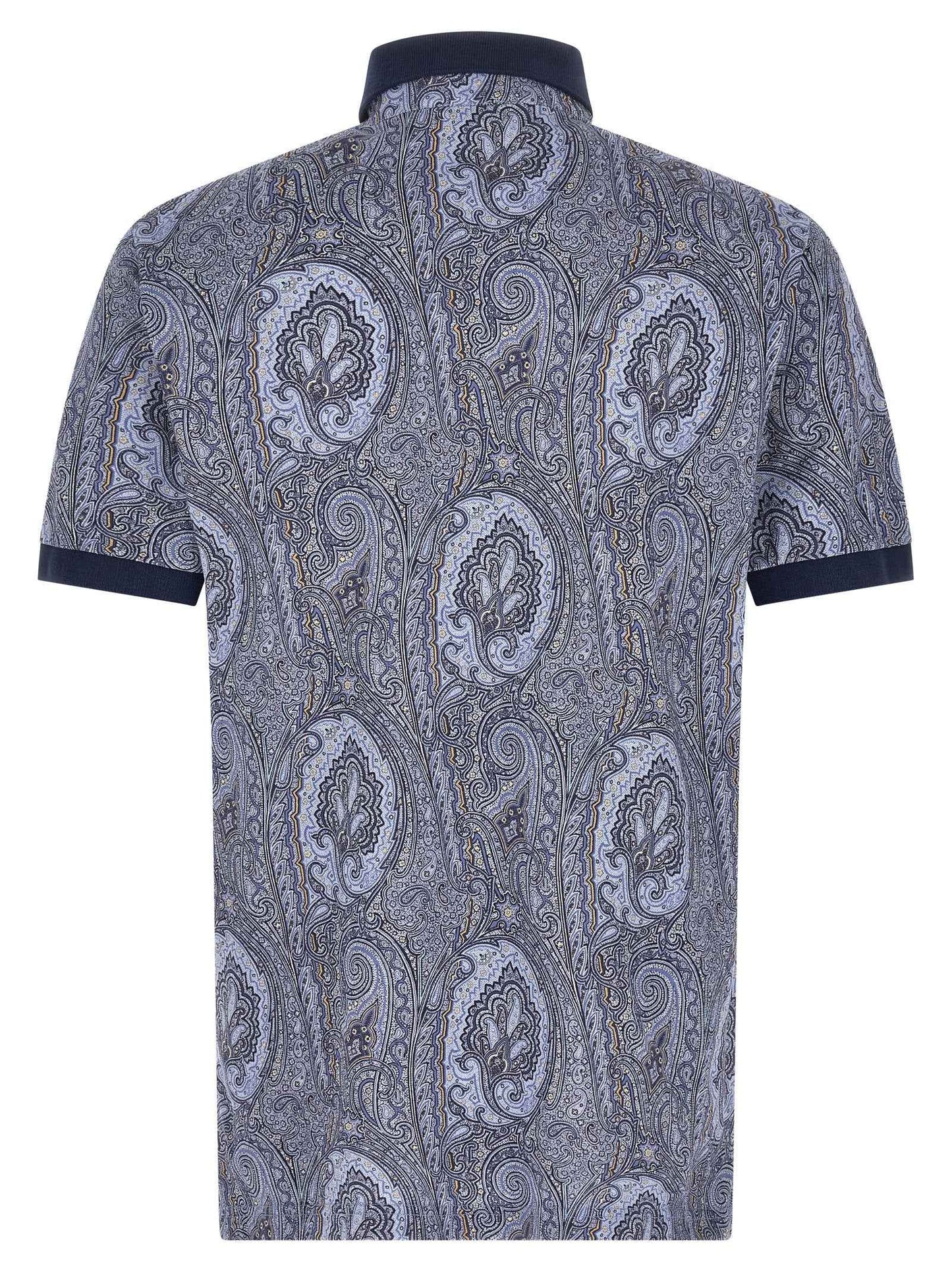 Blue Cotton Polo Shirt