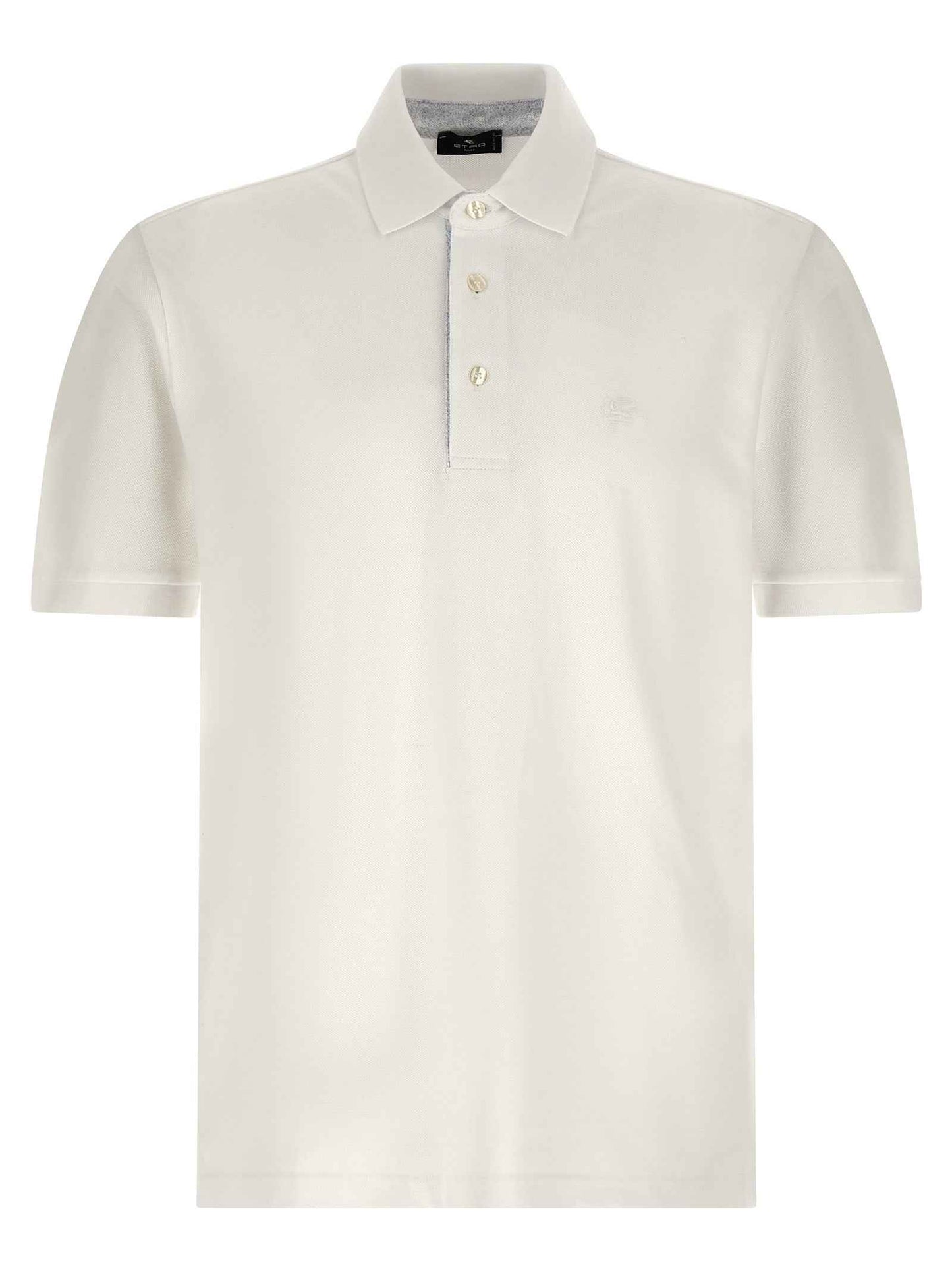 White Cotton Polo Shirt