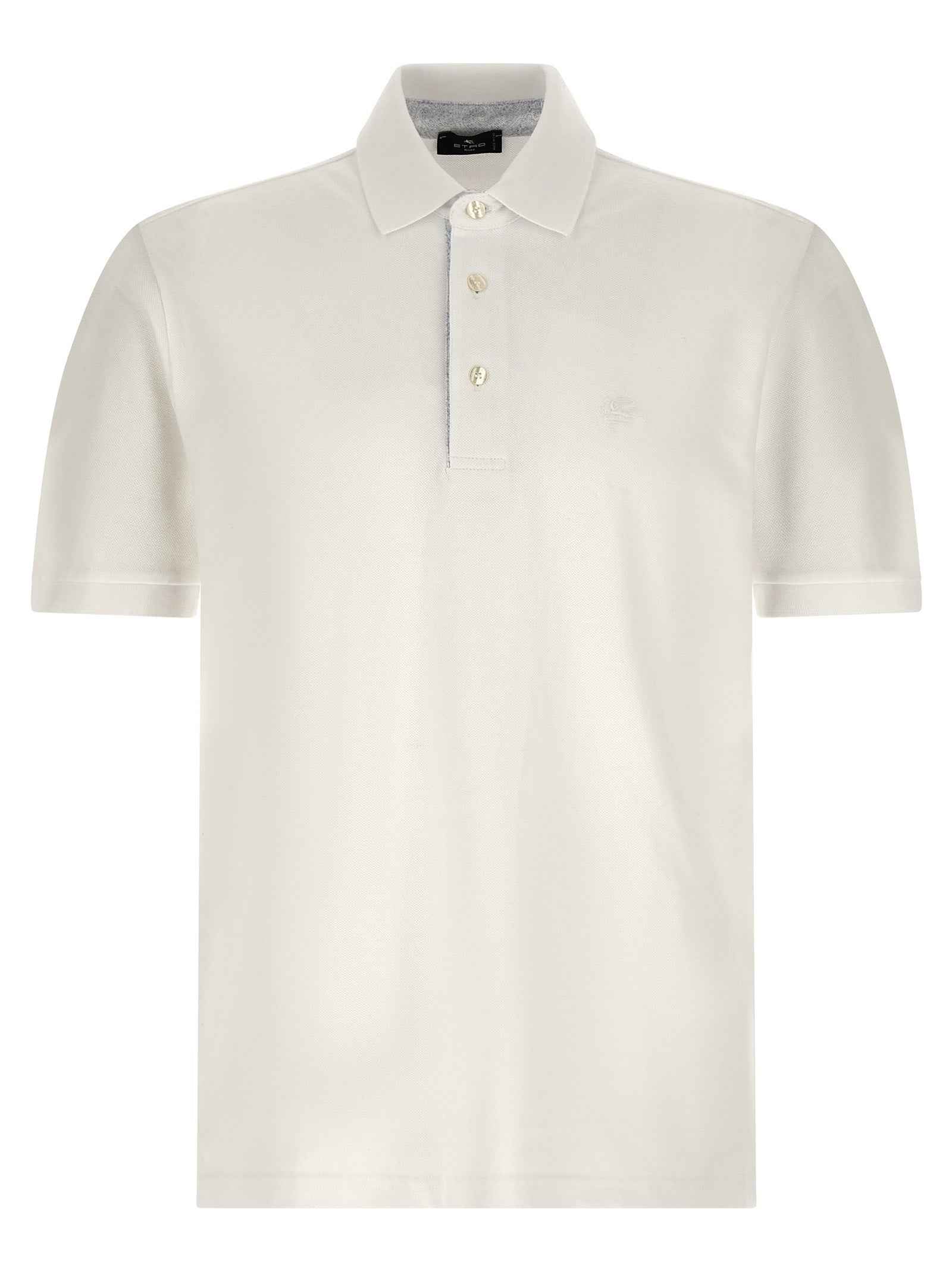 White Cotton Polo Shirt