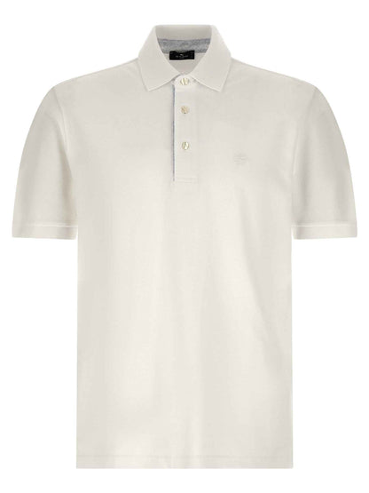 White Cotton Polo Shirt