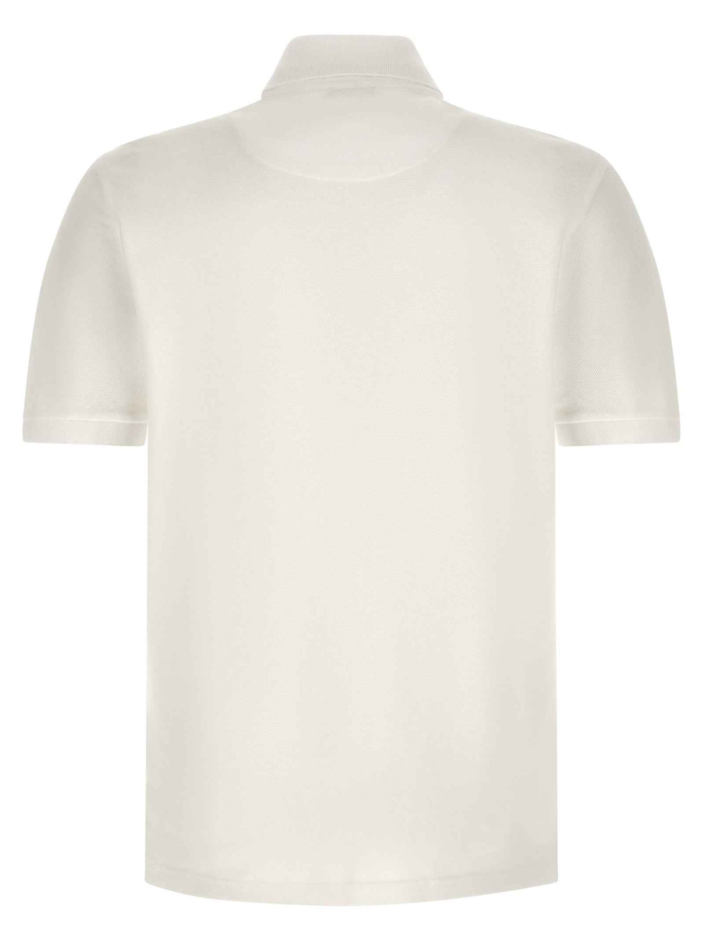 White Cotton Polo Shirt