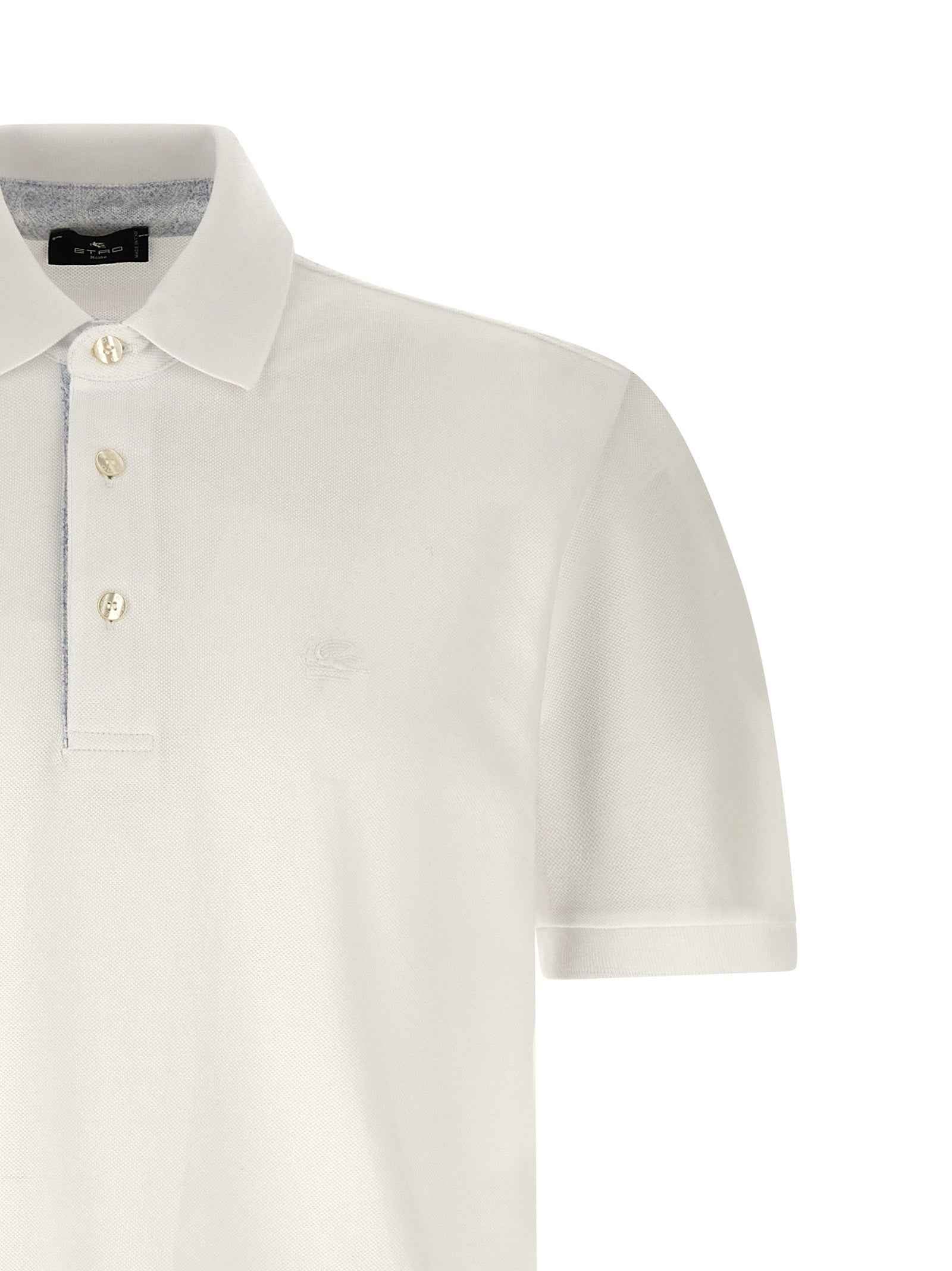 White Cotton Polo Shirt
