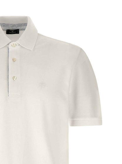 White Cotton Polo Shirt