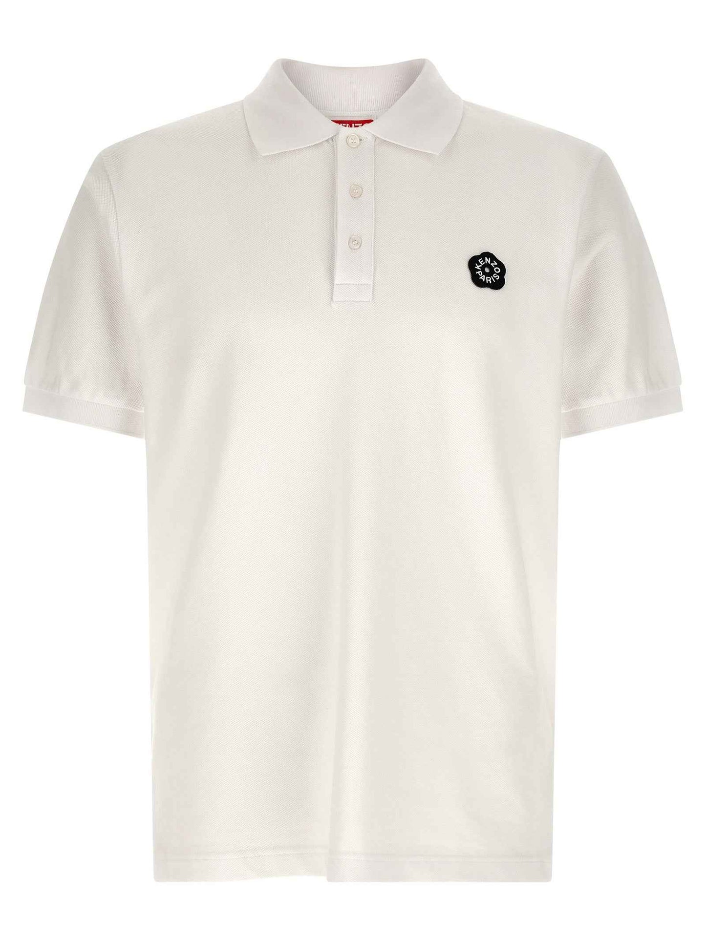 White Cotton Polo Shirt