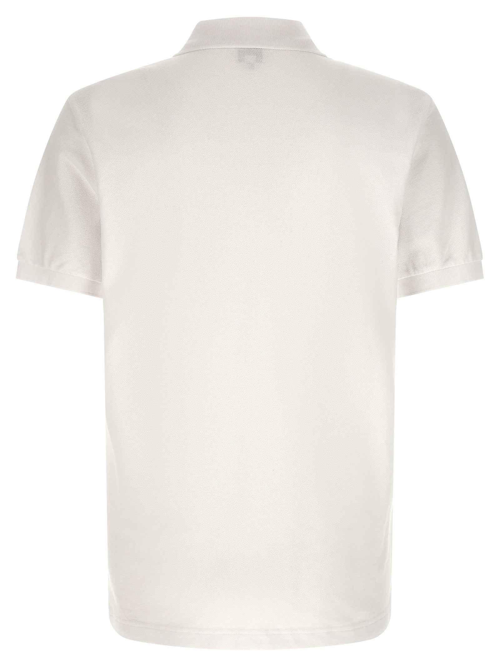White Cotton Polo Shirt