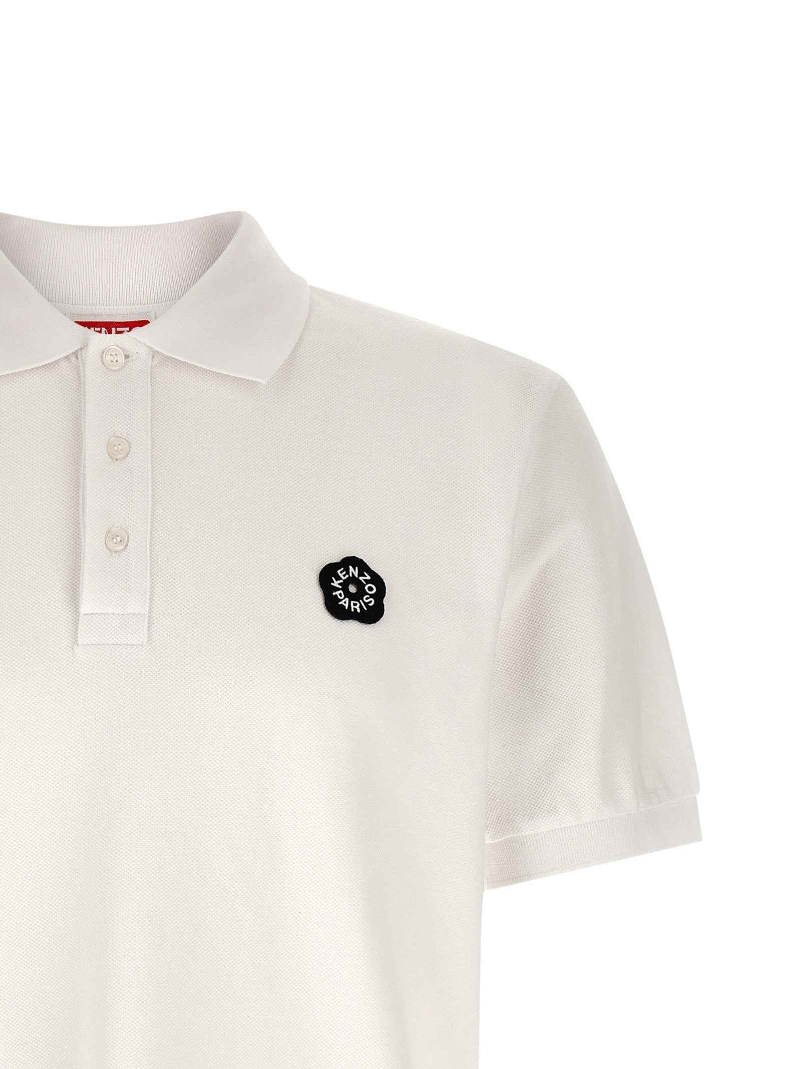 White Cotton Polo Shirt