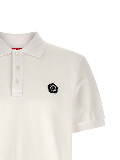 White Cotton Polo Shirt