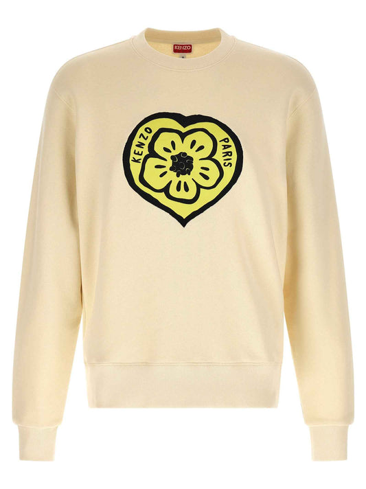 Beige Cotton Sweatshirt