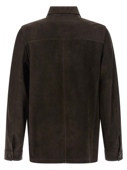 Brown Lamb Leather Leather Jacket