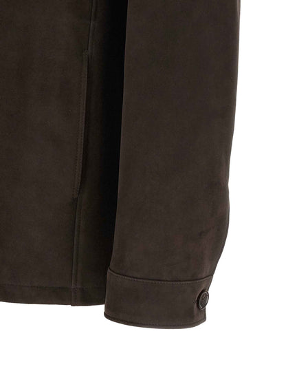 Brown Lamb Leather Leather Jacket