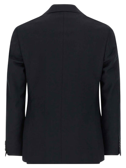 Blue Wool Two-Piece Suit