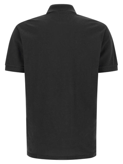 Black Cotton Polo Shirt