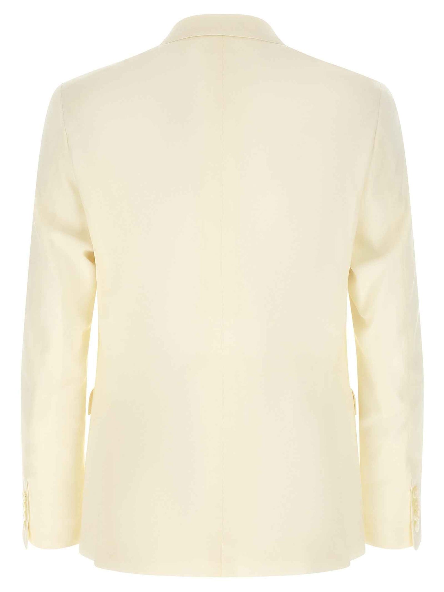 White Wool Two-Piece Suit