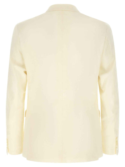 White Wool Two-Piece Suit