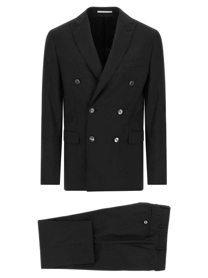 Black Wool Two-Piece Suit