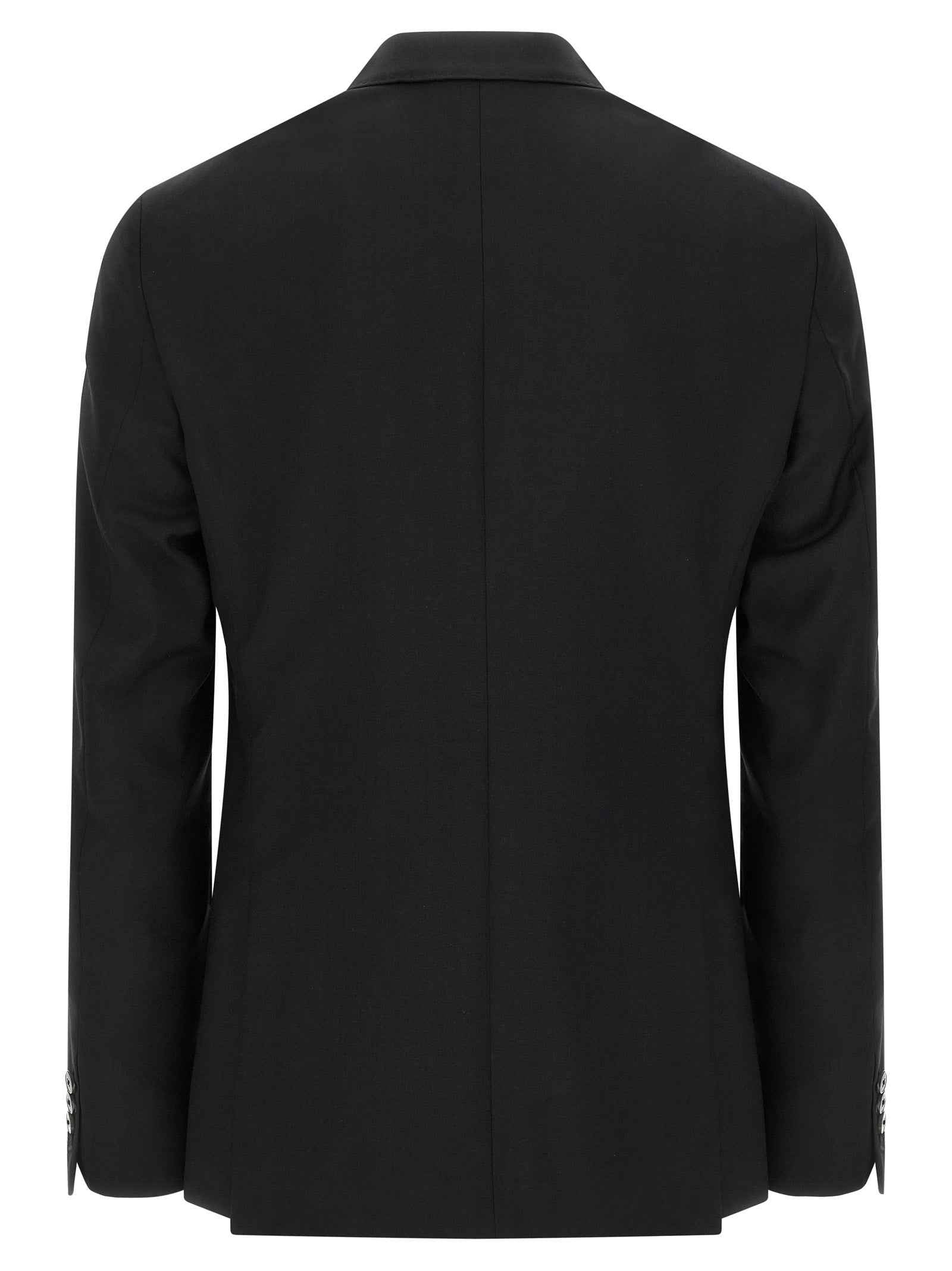 Black Wool Two-Piece Suit