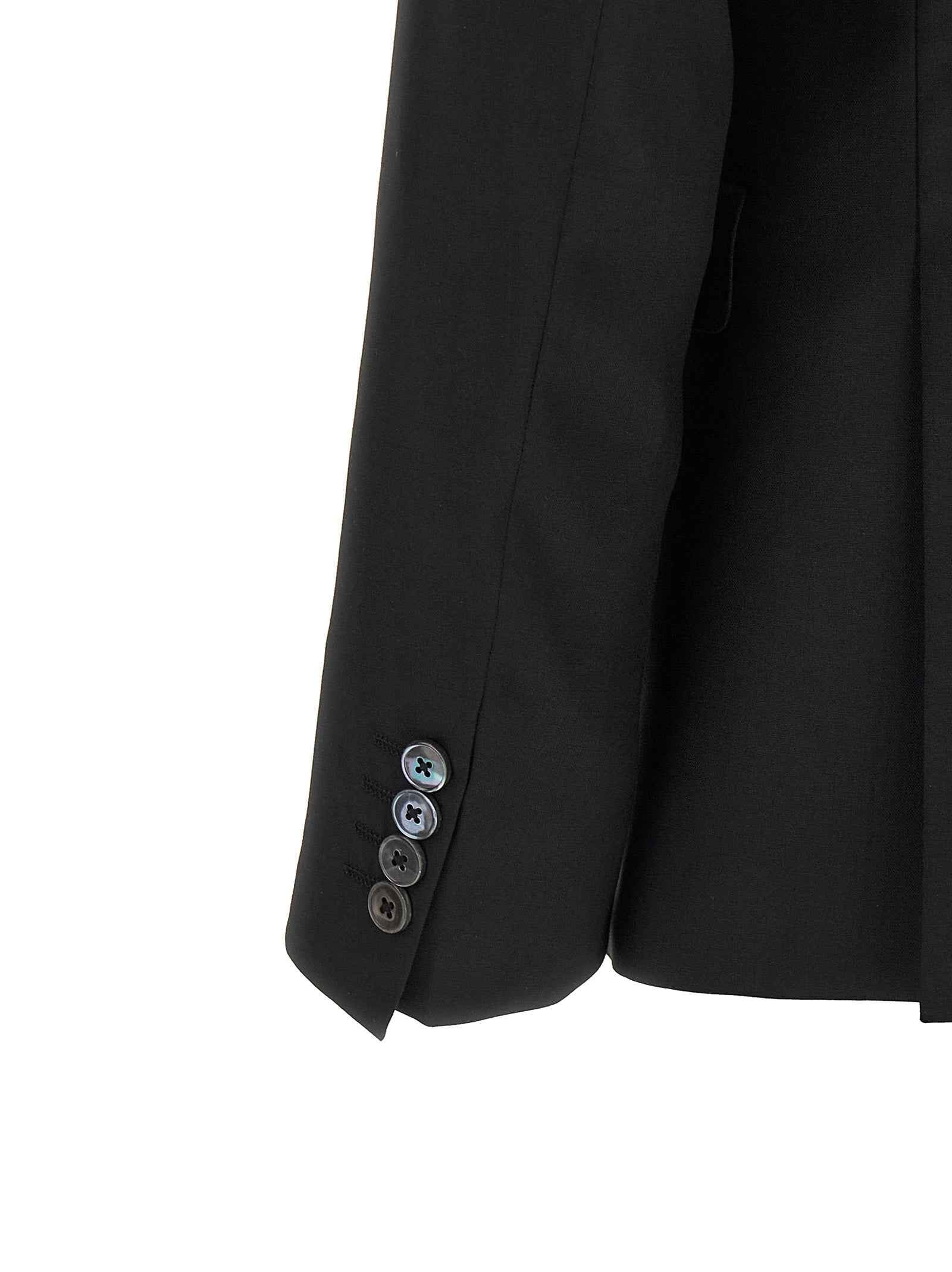 Black Wool Two-Piece Suit