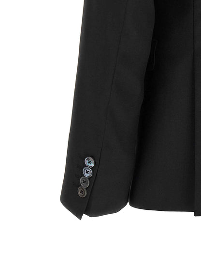 Black Wool Two-Piece Suit