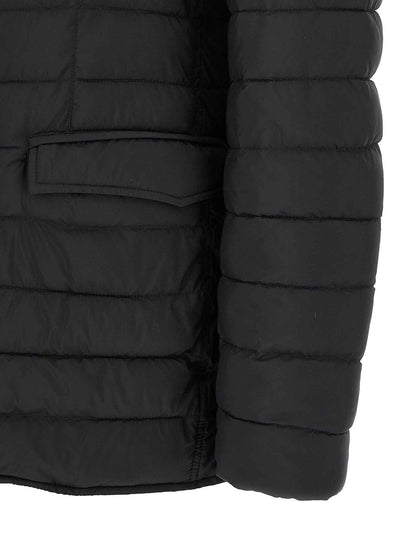 Blue Polyamide Full-Length Jacket