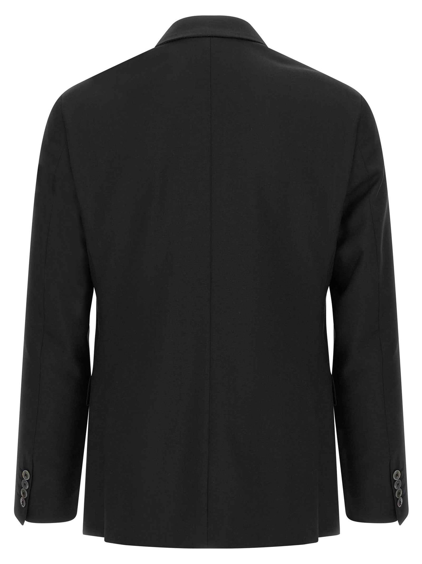 Black Wool Two-Piece Suit