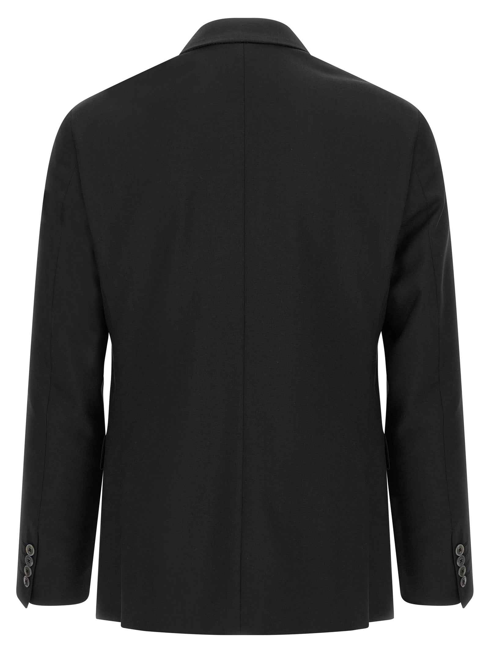 Black Wool Two-Piece Suit