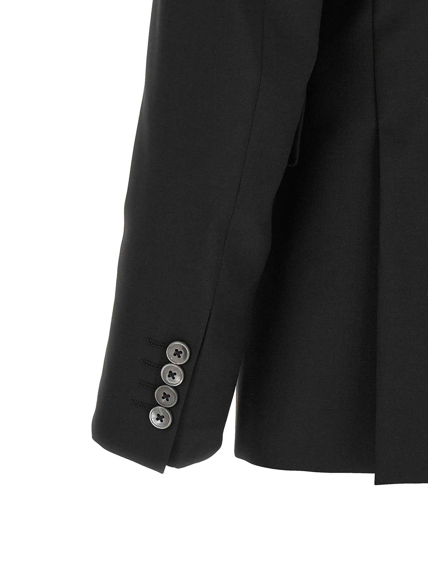 Black Wool Two-Piece Suit