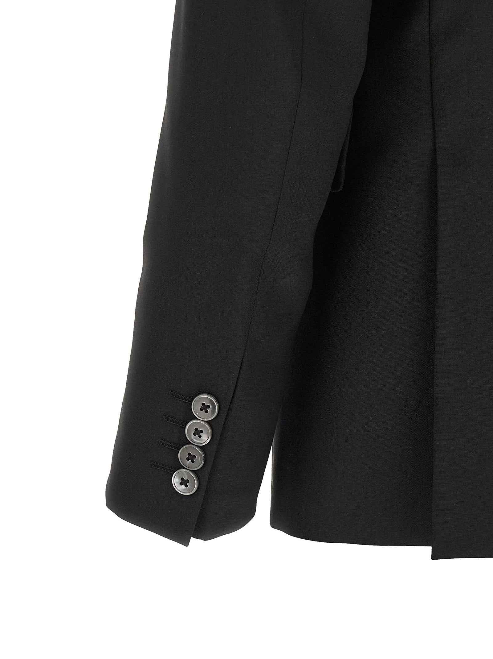 Black Wool Two-Piece Suit