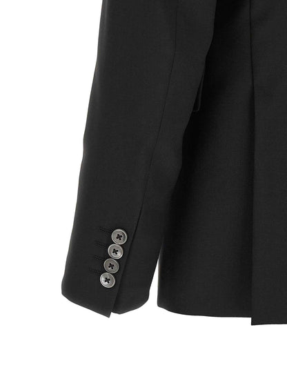 Black Wool Two-Piece Suit