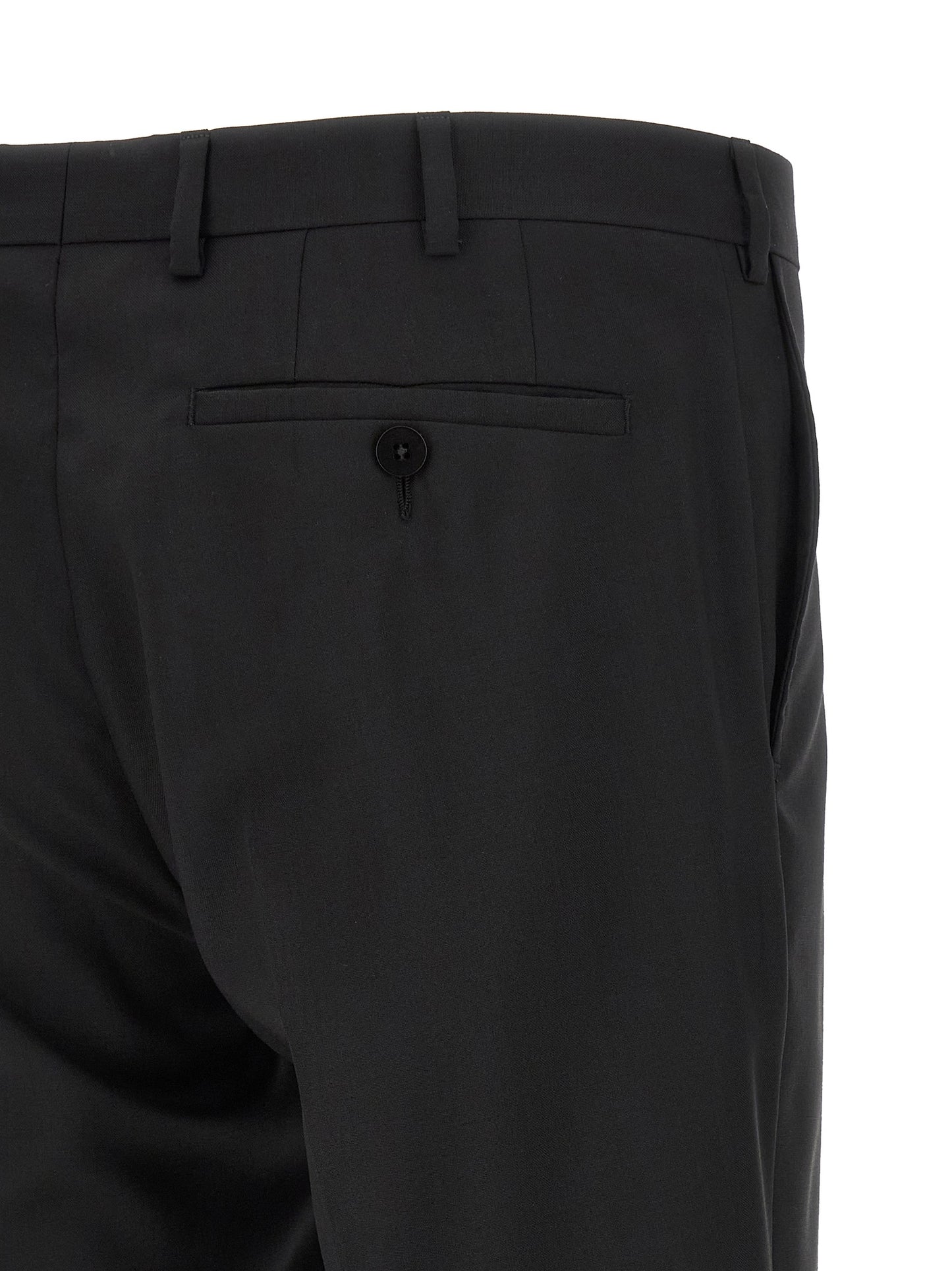 Black Wool Two-Piece Suit