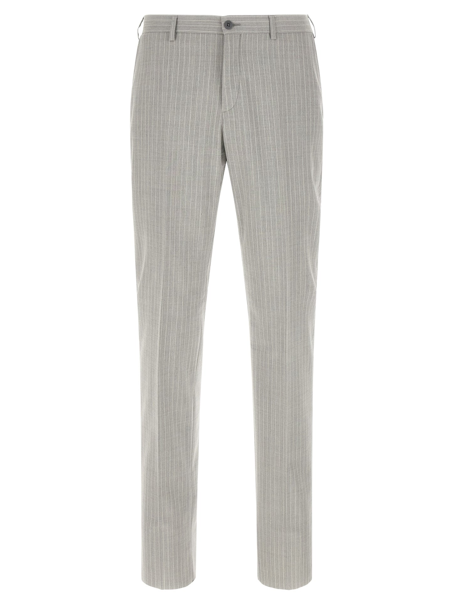Gray Polyester Two-Piece Suit