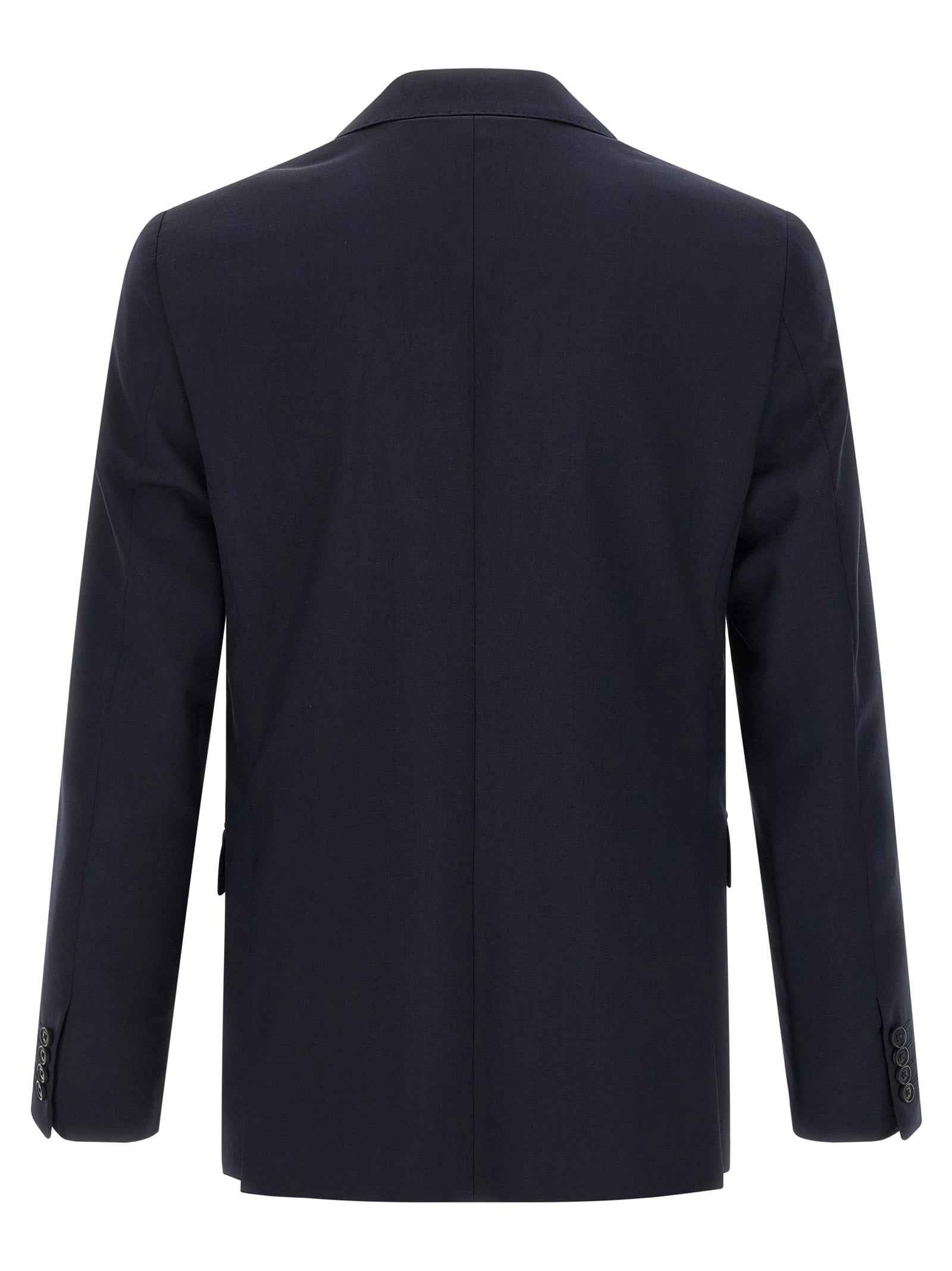 Blue Wool Two-Piece Suit