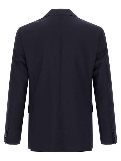 Blue Wool Two-Piece Suit