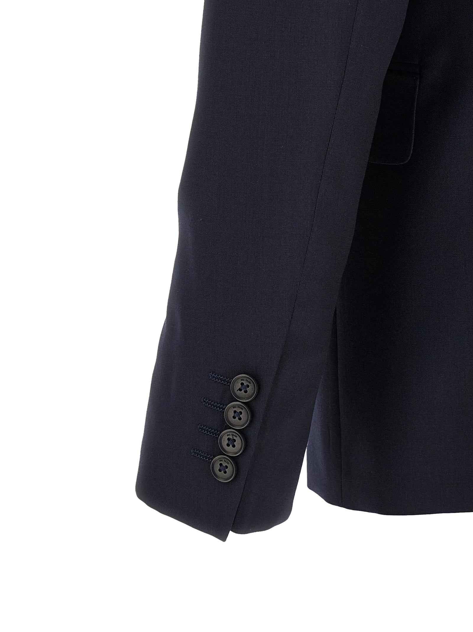 Blue Wool Two-Piece Suit