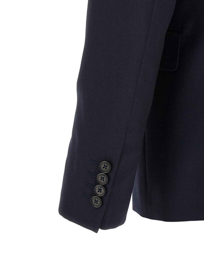 Blue Wool Two-Piece Suit
