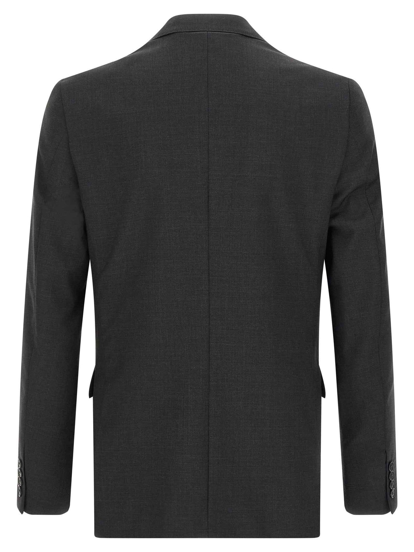 Gray Viscose Two-Piece Suit