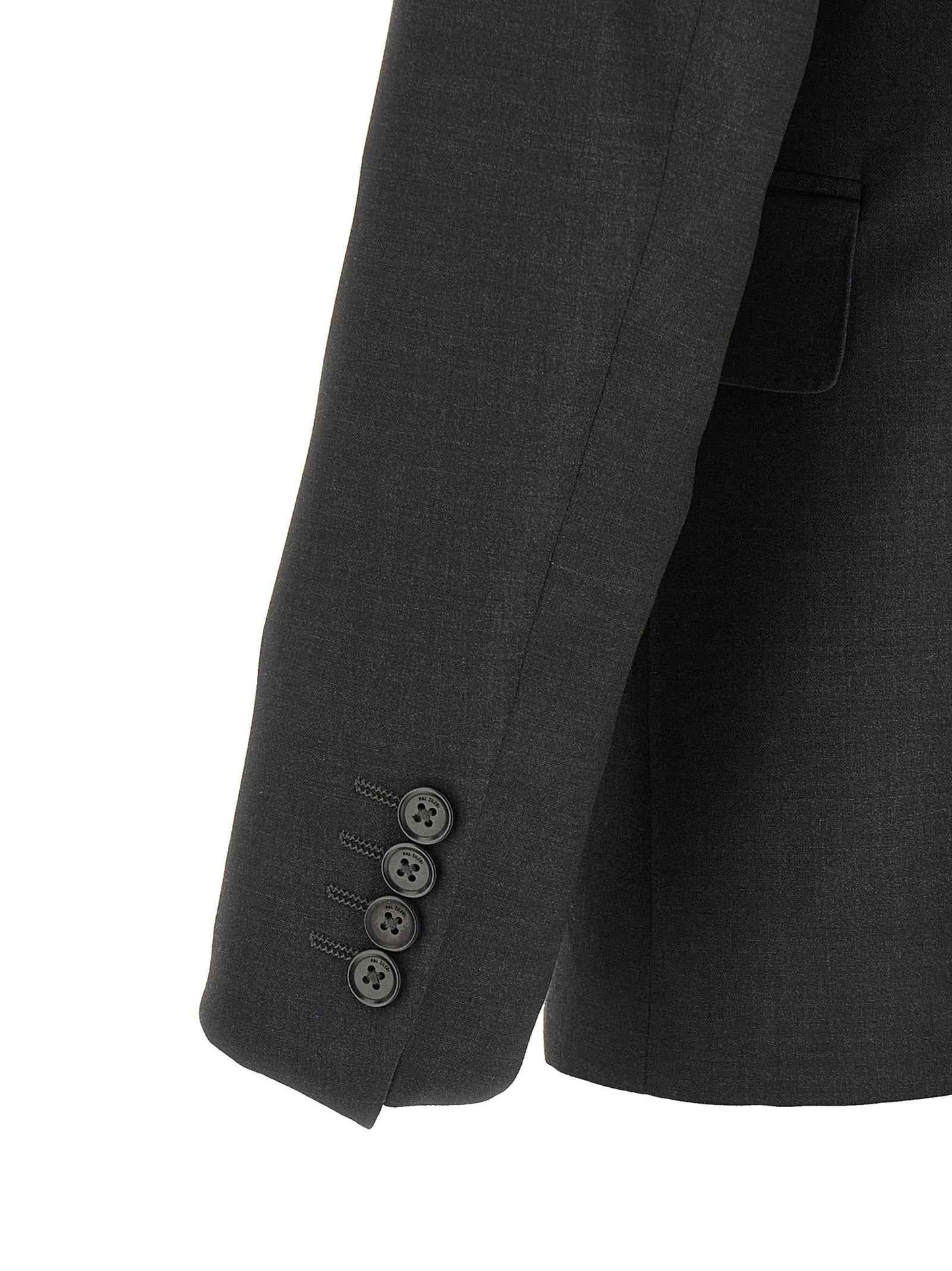 Gray Viscose Two-Piece Suit