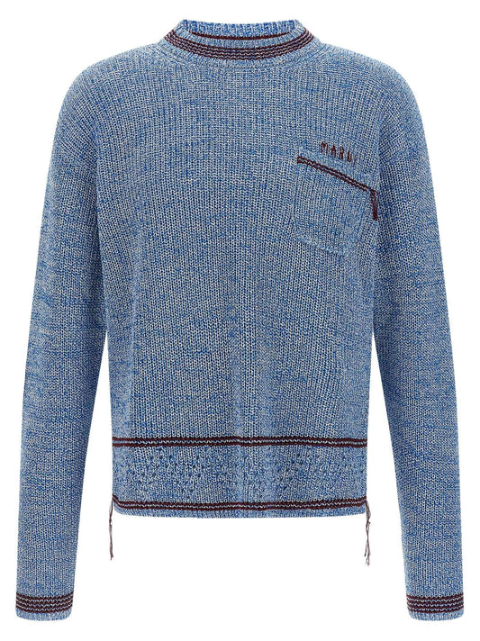 Blue Cotton Cardigan