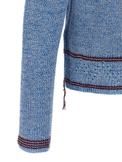 Blue Cotton Cardigan