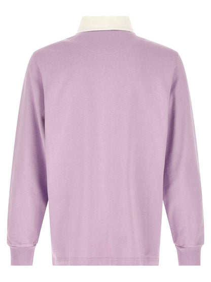 Purple Cotton Polo Shirt