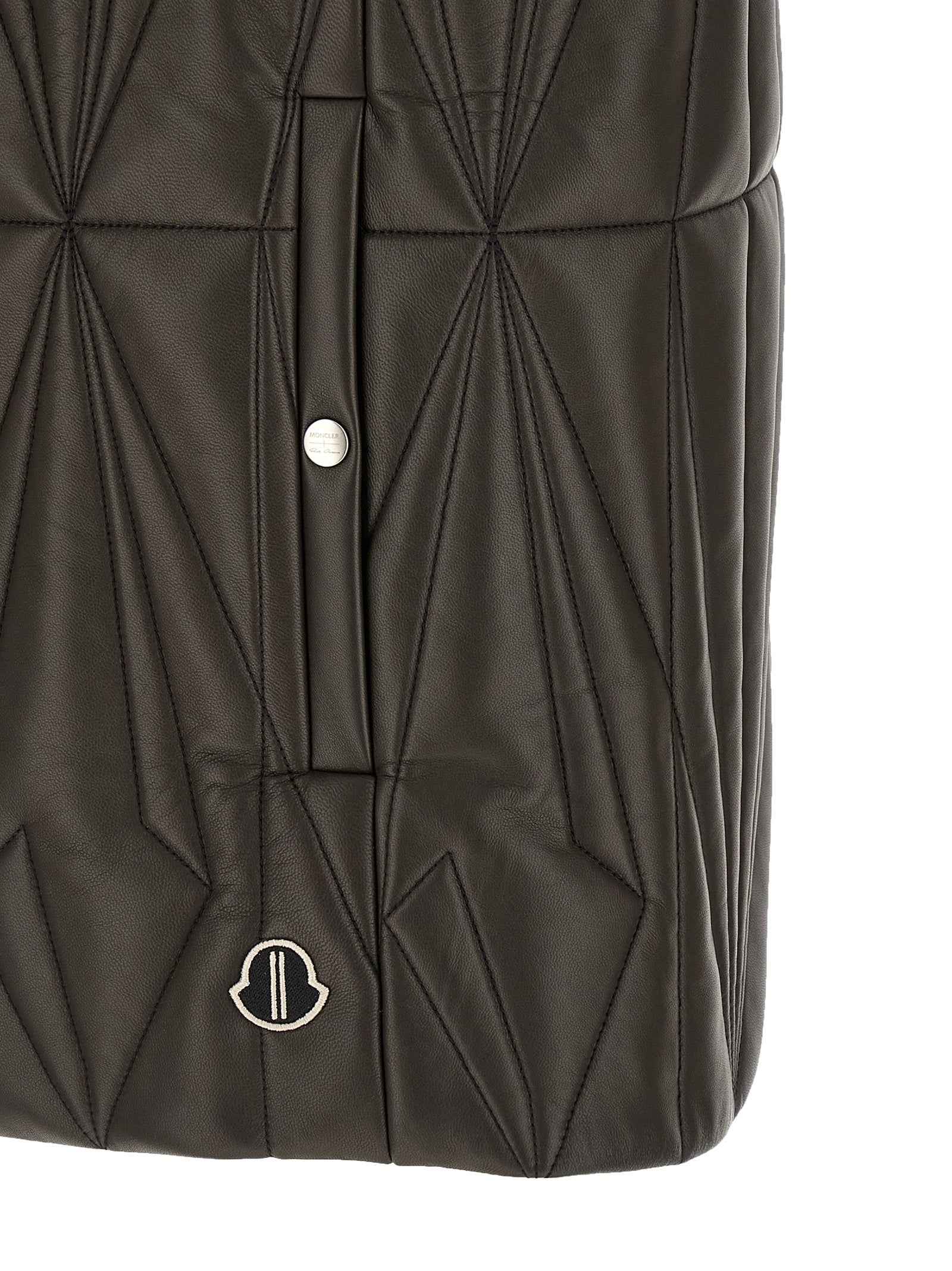 Brown Lamb Leather Sleeveless Jacket