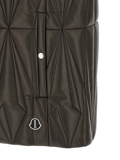 Brown Lamb Leather Sleeveless Jacket