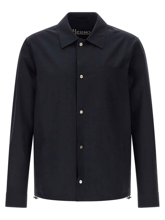 Blue Polyamide Shell Jacket