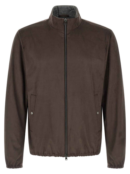 Brown Polyester Jacket