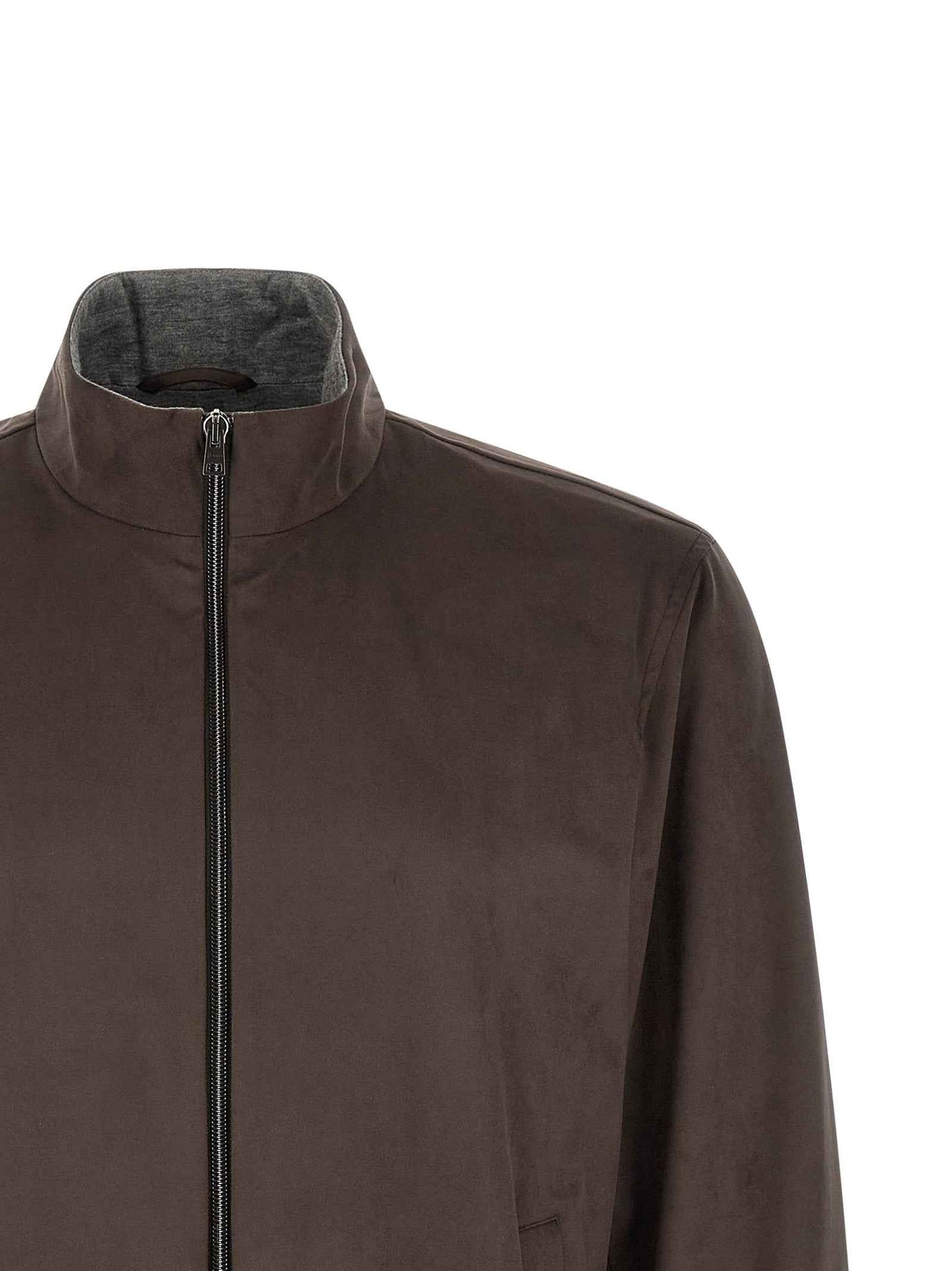 Brown Polyester Jacket