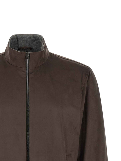 Brown Polyester Jacket