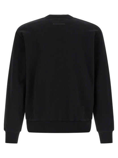 Black Cotton Sweatshirt