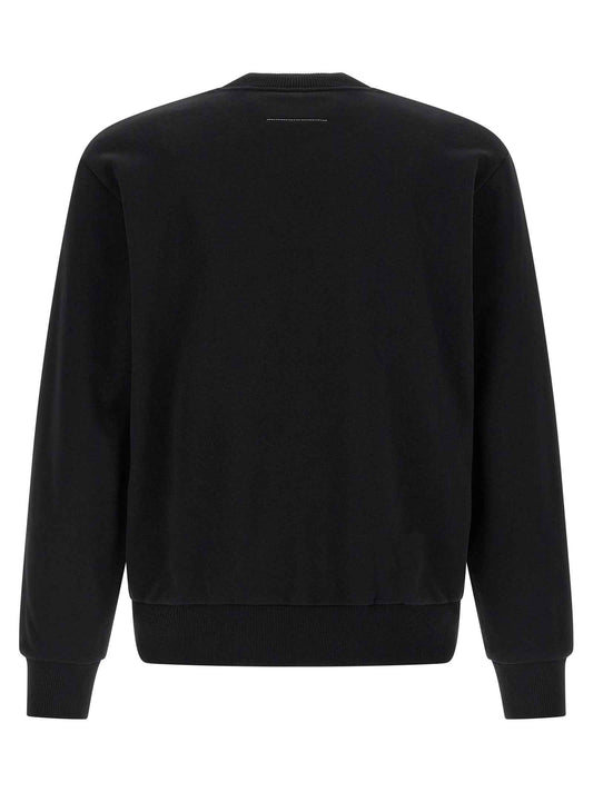 Black Cotton Sweatshirt