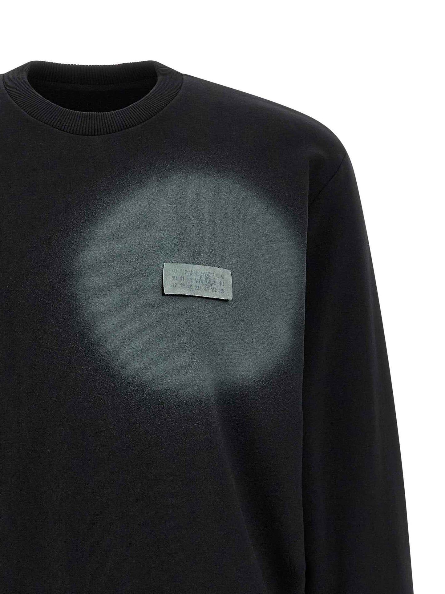 Black Cotton Sweatshirt